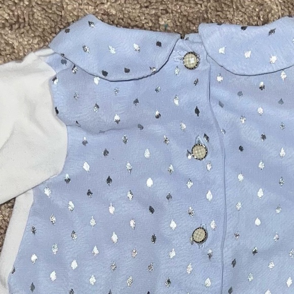 3/$25 🍄 Dylan & Abby Baby Girl Swan Princess Ruffled Shirt Size 0-3 Months - Picture 4 of 11